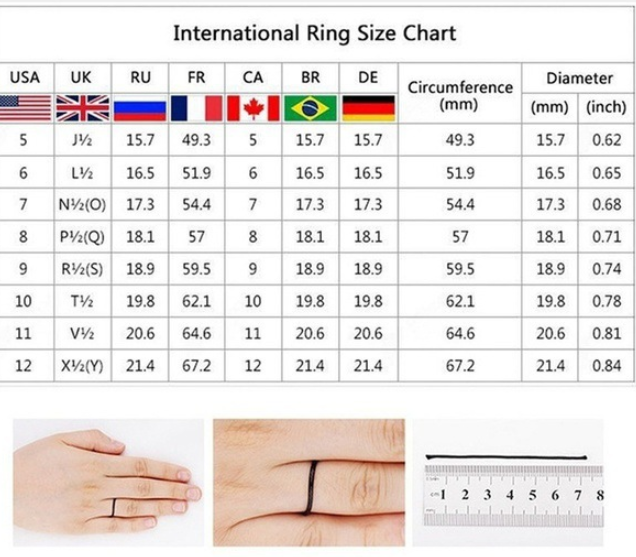 Stylish Square Zirconia Women's Ring Set in Platinum